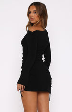 Moment For Life Long Sleeve Mini Dress Black