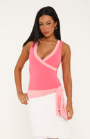 All In Good Time Top Coral