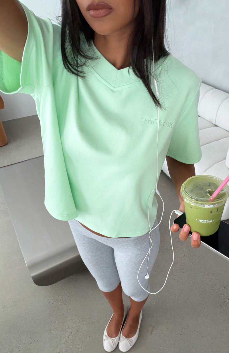 Always Serving V Neck Short Sleeve Tee Mint