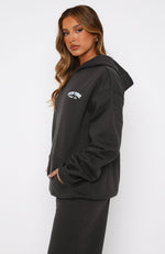 Team New York Oversized Hoodie Charcoal