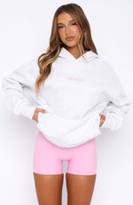 Take A Guess Oversized Hoodie Grey Marle