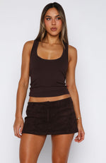 Members Only Tank Top Chocolate