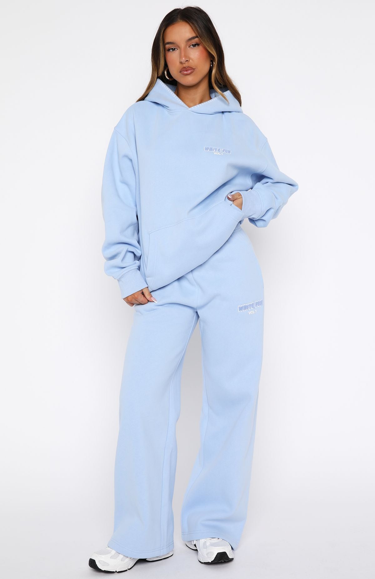 Vol. 1 Oversized Hoodie Blue | White Fox Boutique