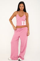 Can't Help The Feeling Track Pants Dusty Plum