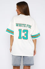 Friday Night Lights Oversized Jersey White/Teal