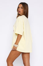 Washed Ashore Oversized Tee Lemon