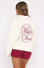 Meet At Sunrise Oversized Sweater Off White