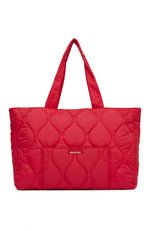 Always Moving Quilted Tote Bag Red