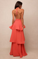 Fairytale Crush Maxi Dress Coral