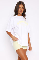 Athletics Era Oversized Tee White/Yellow