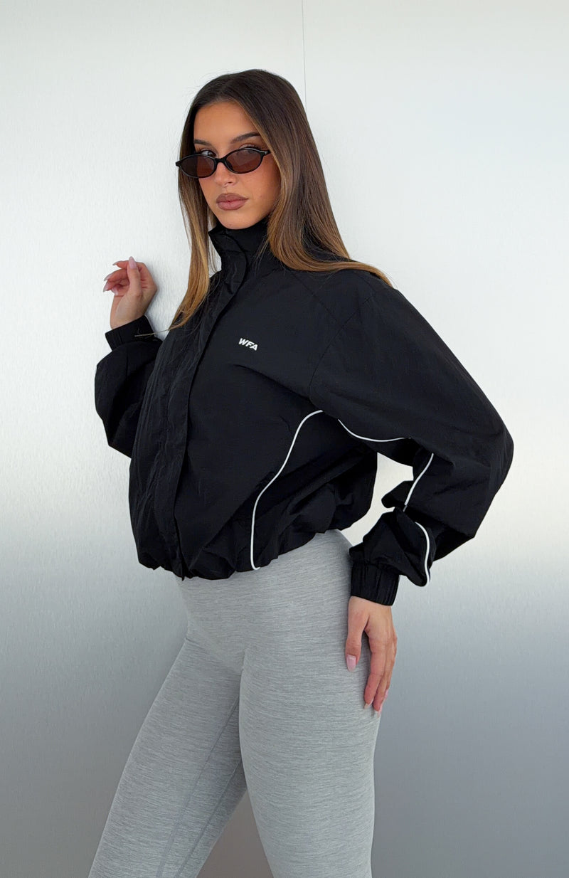 Guide Me Windbreaker Jacket Black
