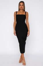 Sugar And Spice Midi Dress Black