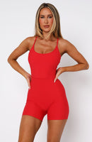 Power To You Playsuit Red