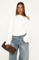 If You Insist Long Sleeve Top White
