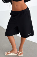 It Must Be A Sign Longline Lounge Shorts Black