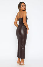 Love Is Gone Maxi Dress Chocolate