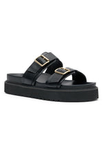 Mila Slides Black/Gold