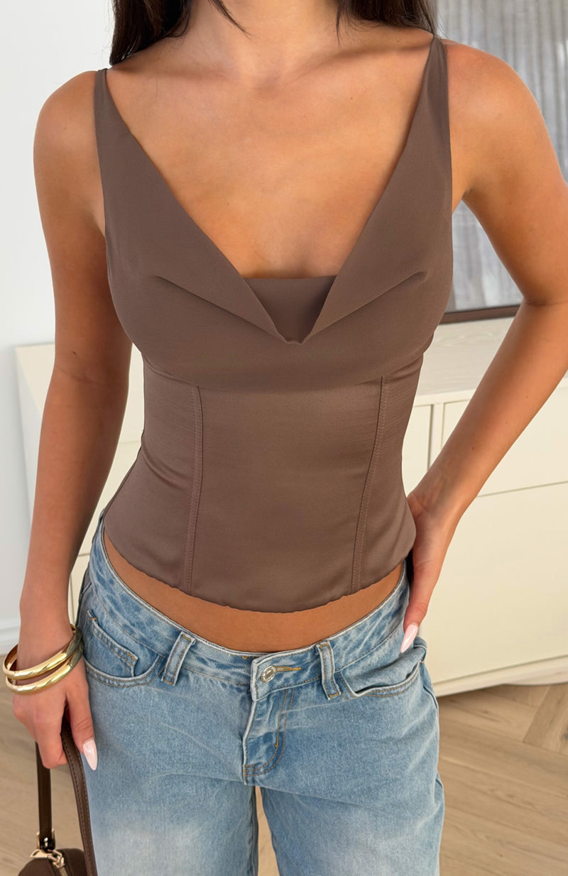 Keep It Honest Bustier Mocha