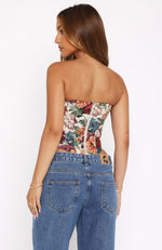 Dear Diary Bustier Floral