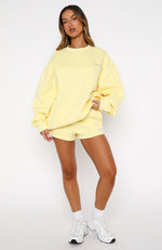 Test Drive Oversized Sweater Lemon | White Fox Boutique