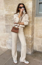 Let's Get Cosy Knit Pants Beige