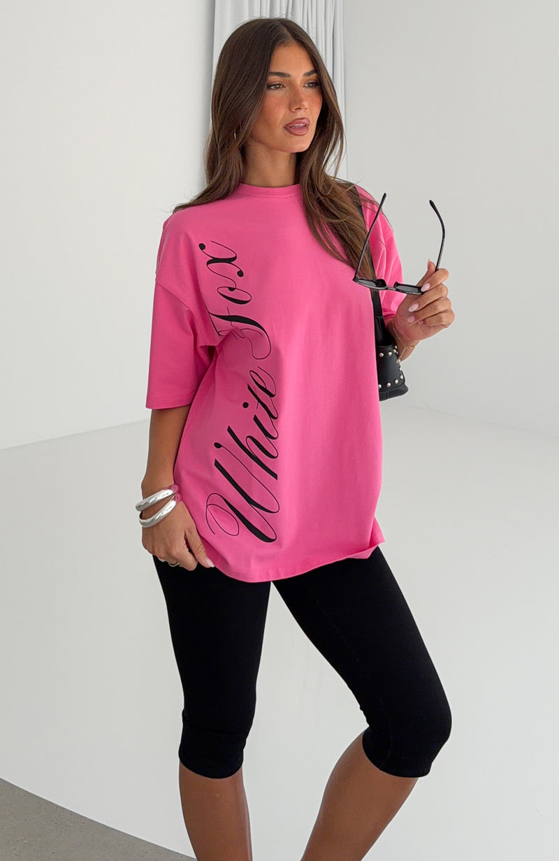 Luxurious Girl Oversized Tee Pink