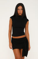 Meet Me Downtown Mini Skirt Black