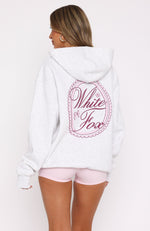 Meet At Sunrise Oversized Hoodie Grey Marle