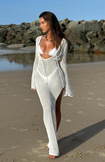 Heaven In Me Long Sleeve Maxi Dress Off White
