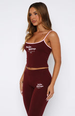 Palm Springs Edition Singlet Burgundy