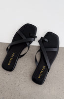 Reggie Slides Black PU