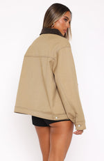 Baker Boy Jacket Tan