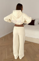 Shining Moment Wide Leg Sweatpants Cream