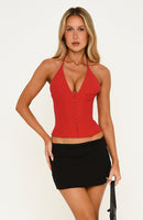 Show Up Bustier Red