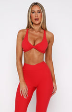 High Definition Sports Bra Red