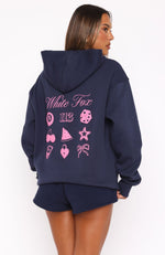 Lucky Charms Oversized Hoodie Navy