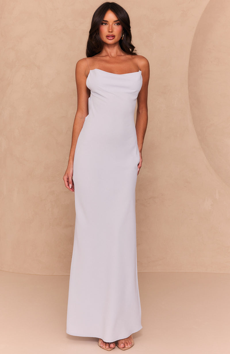 The Guest List Maxi Dress Dusty Blue