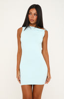 Twilight Muse Mini Dress Aqua