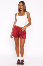 Visit Me Again Shorts Red/Pink