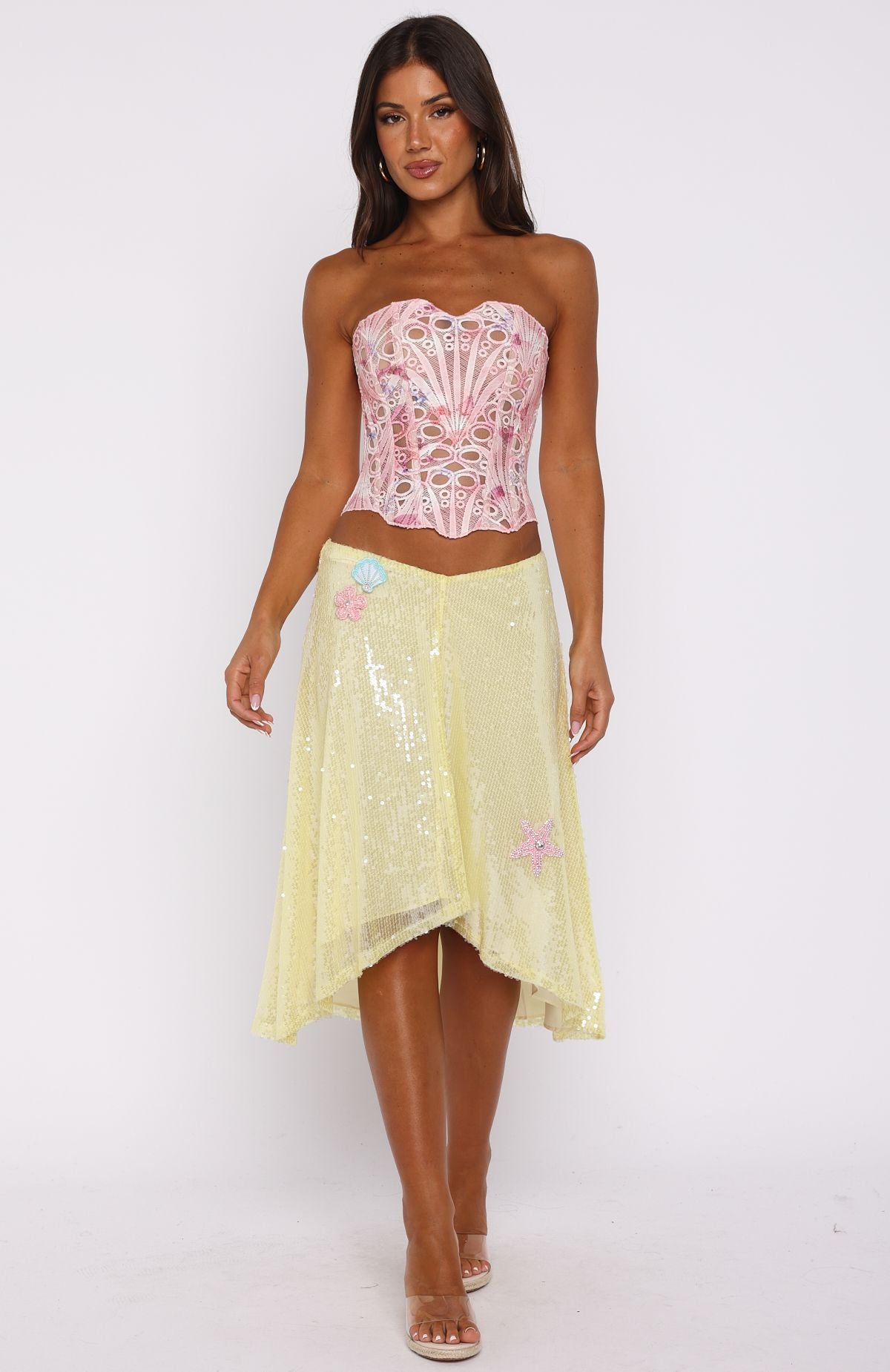 So Much To Say Strapless Bustier Pink | White Fox Boutique
