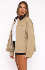 Baker Boy Jacket Tan