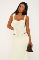 Promises Kept Lace Bustier Butter