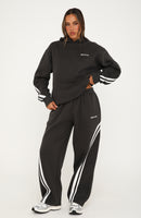 We Both Know Barrel Leg Sweatpants Charcoal