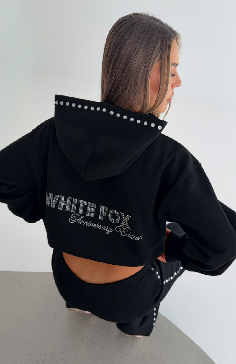 Shining Moment Oversized Hoodie Black