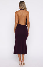Champagne Rush Midi Dress Plum