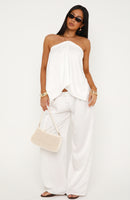 Fallen Glance Pants White