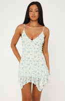 Floating Through It Mini Dress Lemon Blitz