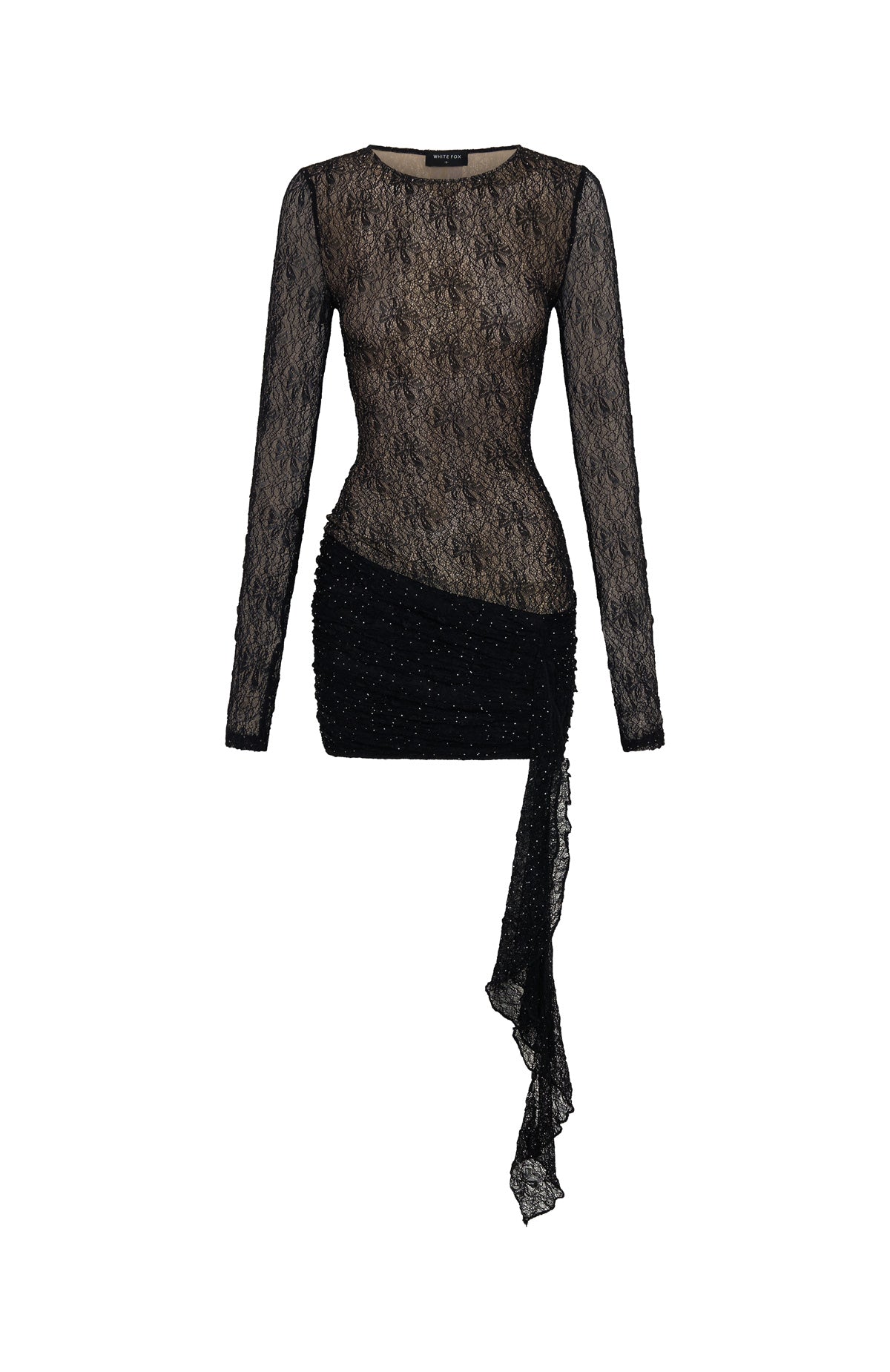 Glitter Up Long Sleeve Mini Dress Black | White Fox Boutique Glitter Up Long Sleeve Mini Dress Black | White Fox Boutique
