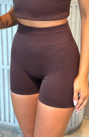 Zoom Seamless Shorts Dark Chocolate