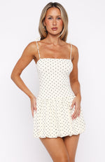 Infinite Grace Mini Dress Cream Polka Dot | White Fox Boutique